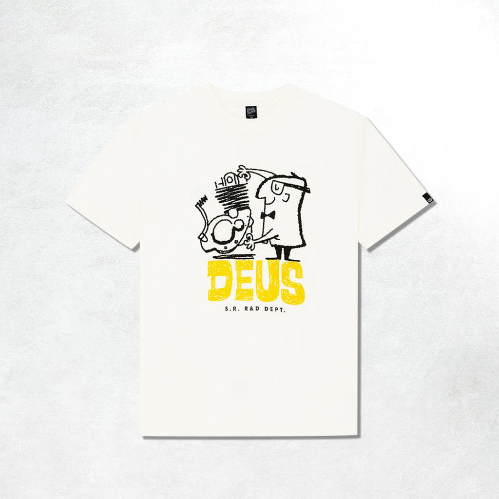 Deus Erasarolgy Tee: Pristine White