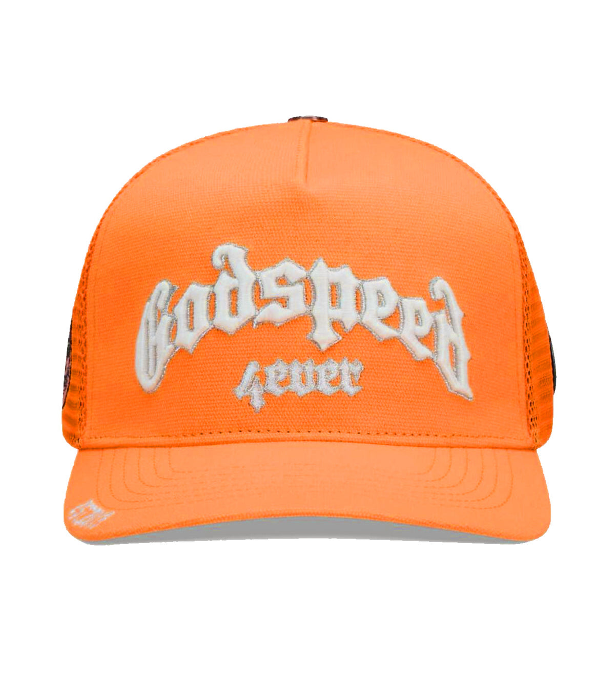Godspeed Forever Citrus Trucker Hat Orange