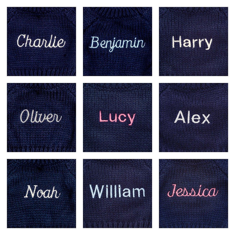 Bashful Tulip Pink Bunny with Personalized Navy Jumper