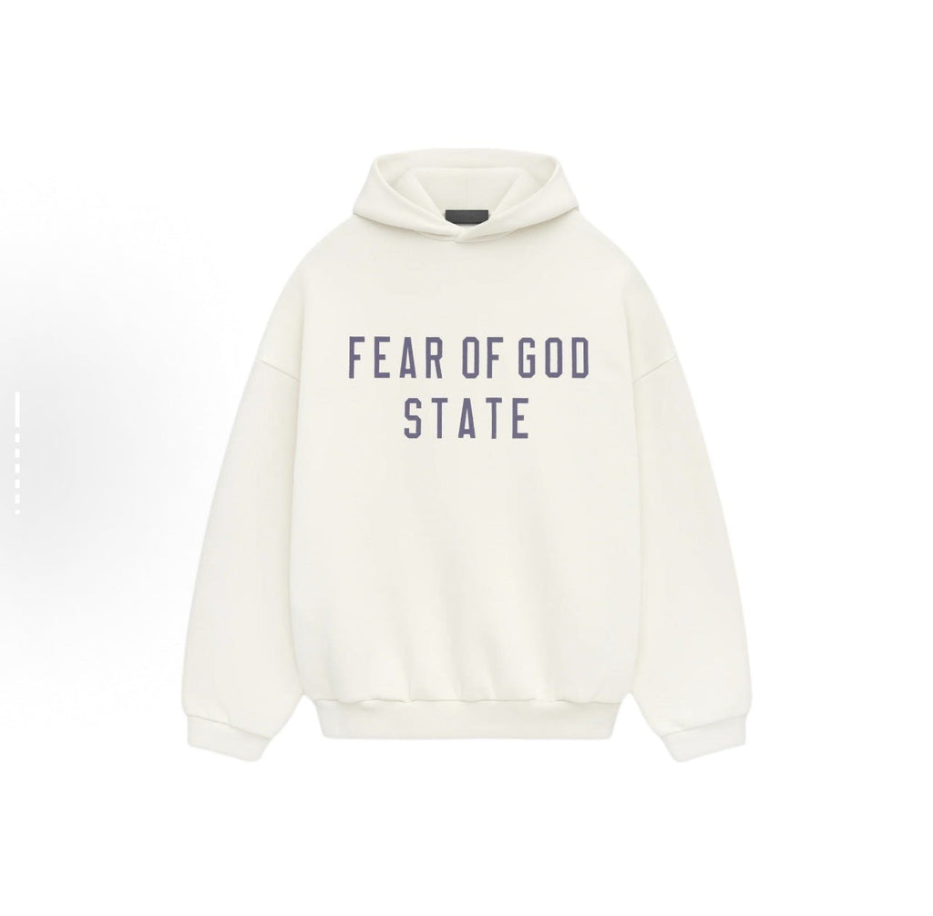 Fear of God Essentials Letter Graphic Fleece-Lined Pullover Hoodie