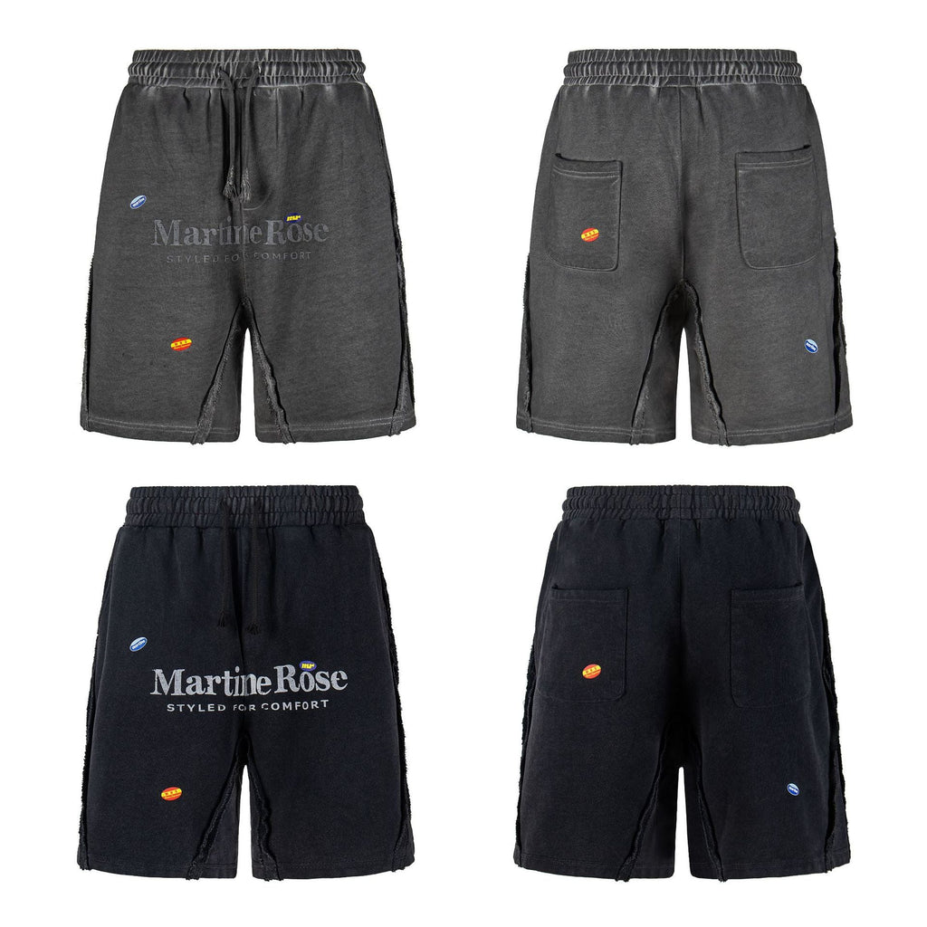 Martine Rose Letter Graphic Relaxed-Fit Shorts