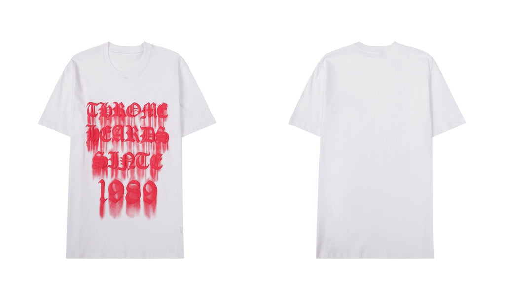 Chrome Hearts Cross Letter Graphic Short Sleeve Tee Streetwear Unisex