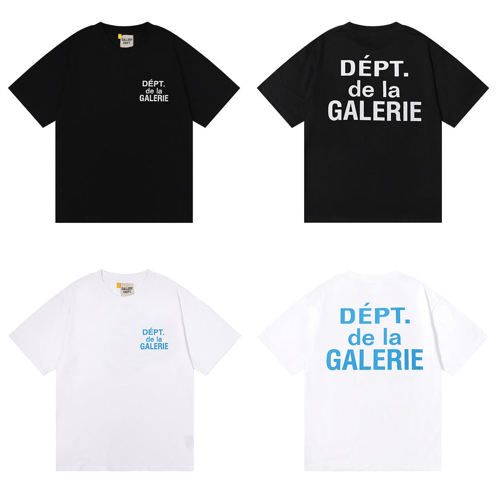 Gallery Dept Classic Logo Slogan Crew Neck Short Sleeve T‑Shirt Unisex