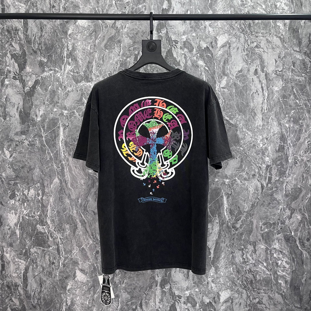 Chrome Hearts Cross Heavyweight Oversized T-Shirt Streetwear Unisex