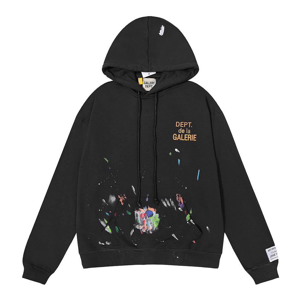 Gallery Dept Hollywood Letter Graphic Print Hoodie Streetwear Unisex