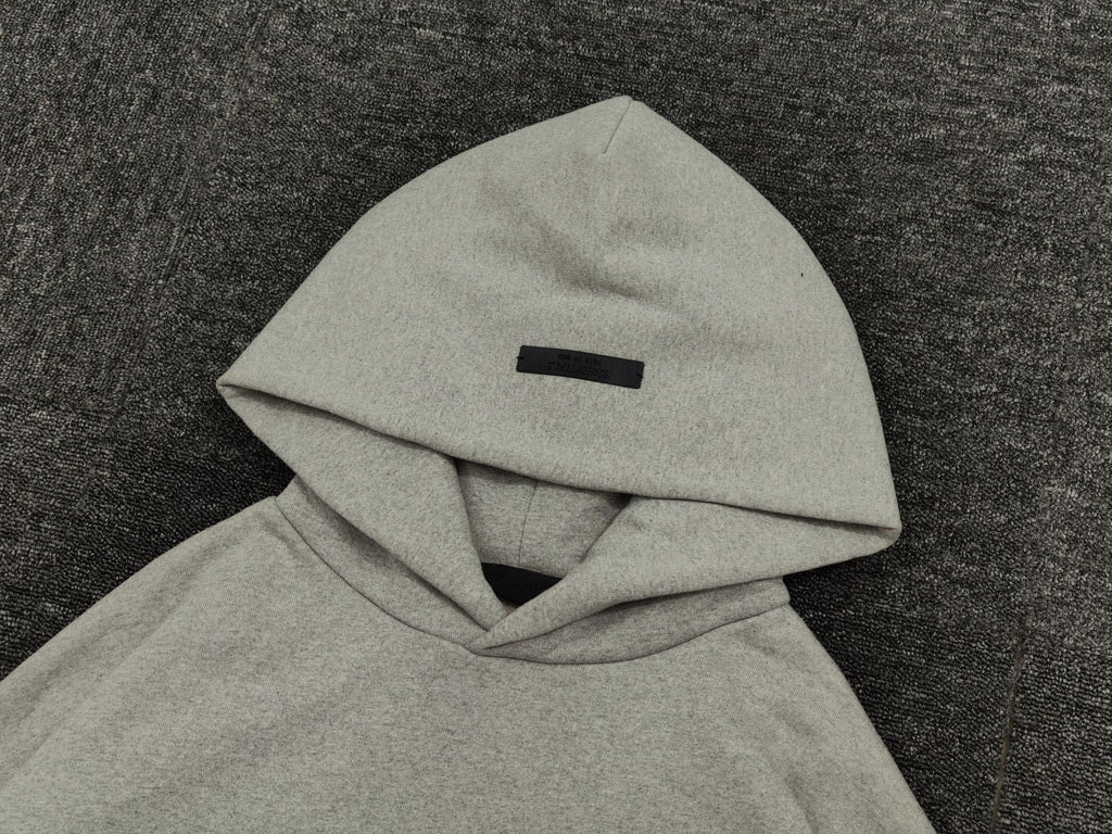 Fear of God Essentials Letter Graphic Fleece-Lined Pullover Hoodie