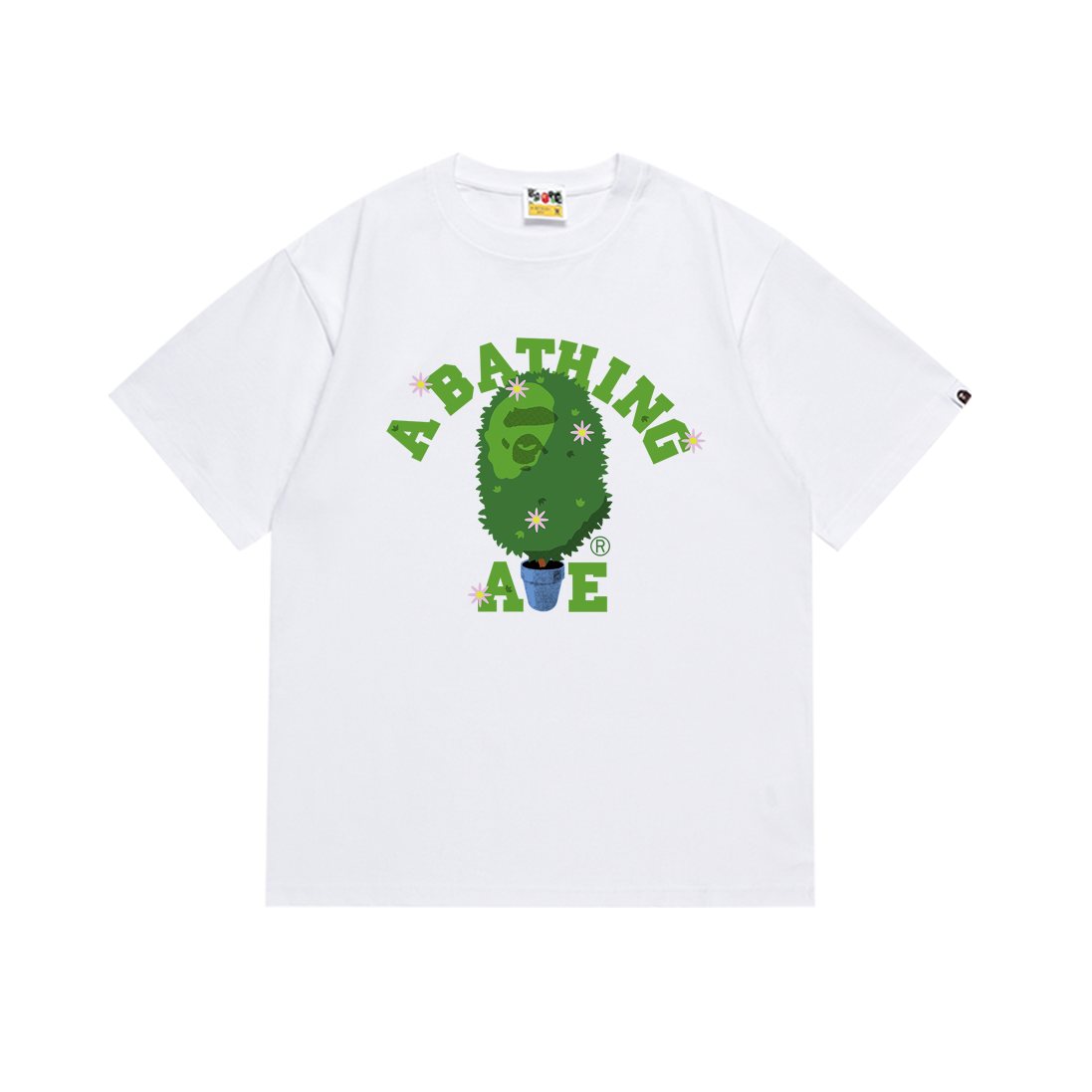 BAPE Green Camo Face Graphic T-Shirt