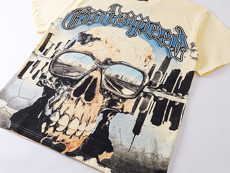 Godspeed Skull Graphic Short-Sleeve T-Shirt