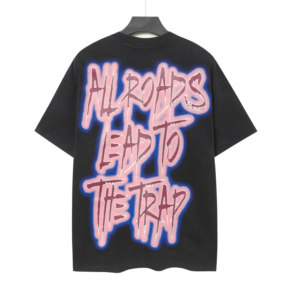Godspeed Booby Trap Washed Black Graphic T-Shirt