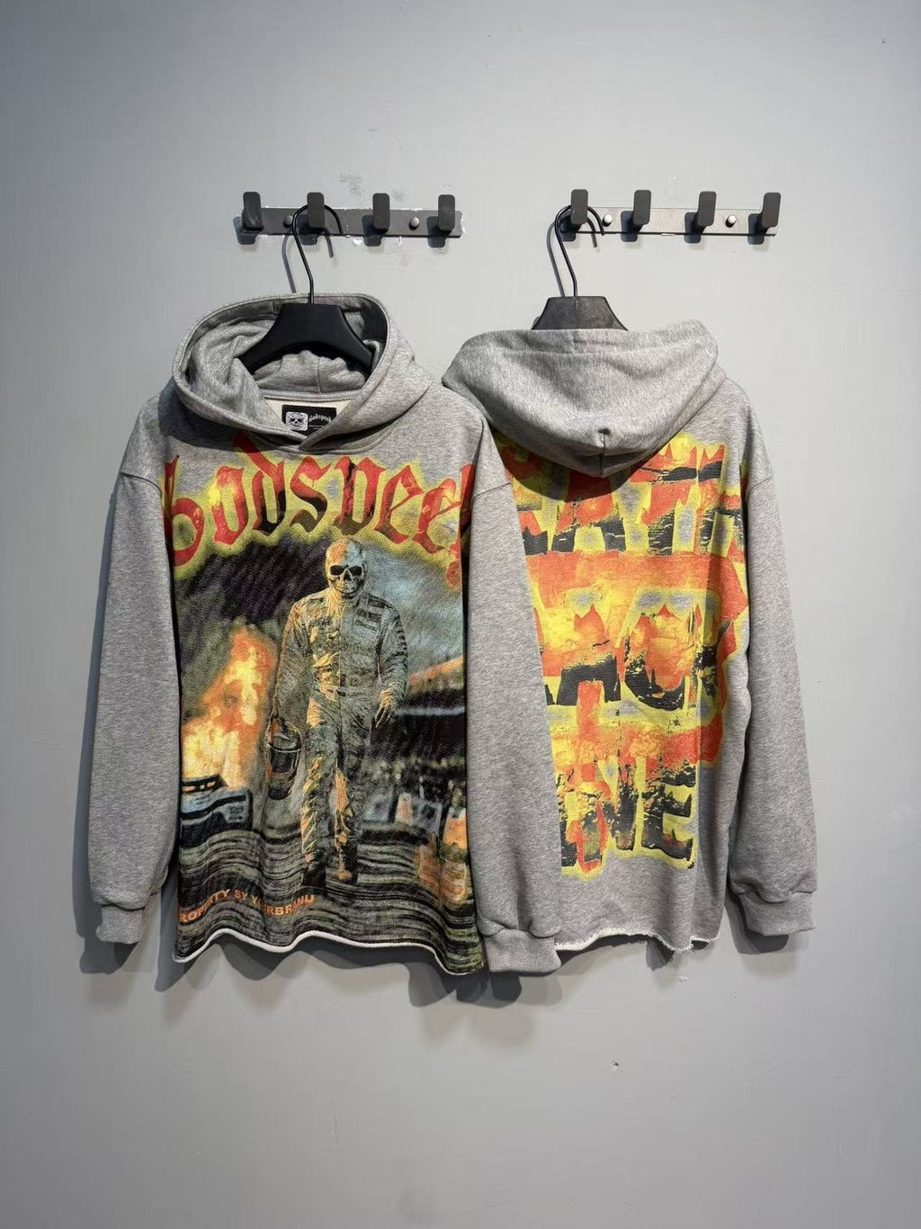 Godspeed Gray Racing Graphic Pullover Hoodie