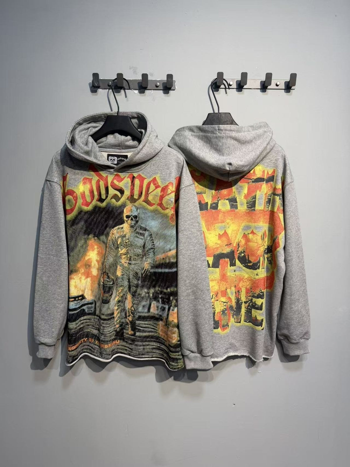 Godspeed Gray Racing Graphic Pullover Hoodie