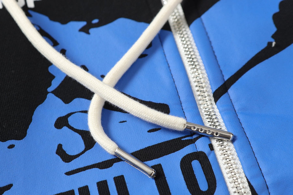 THAT'S A AWFUL LOT OF COUGH SYRUP Rising Star Graphic Zip Hoodie & Sweatpants Matching Set