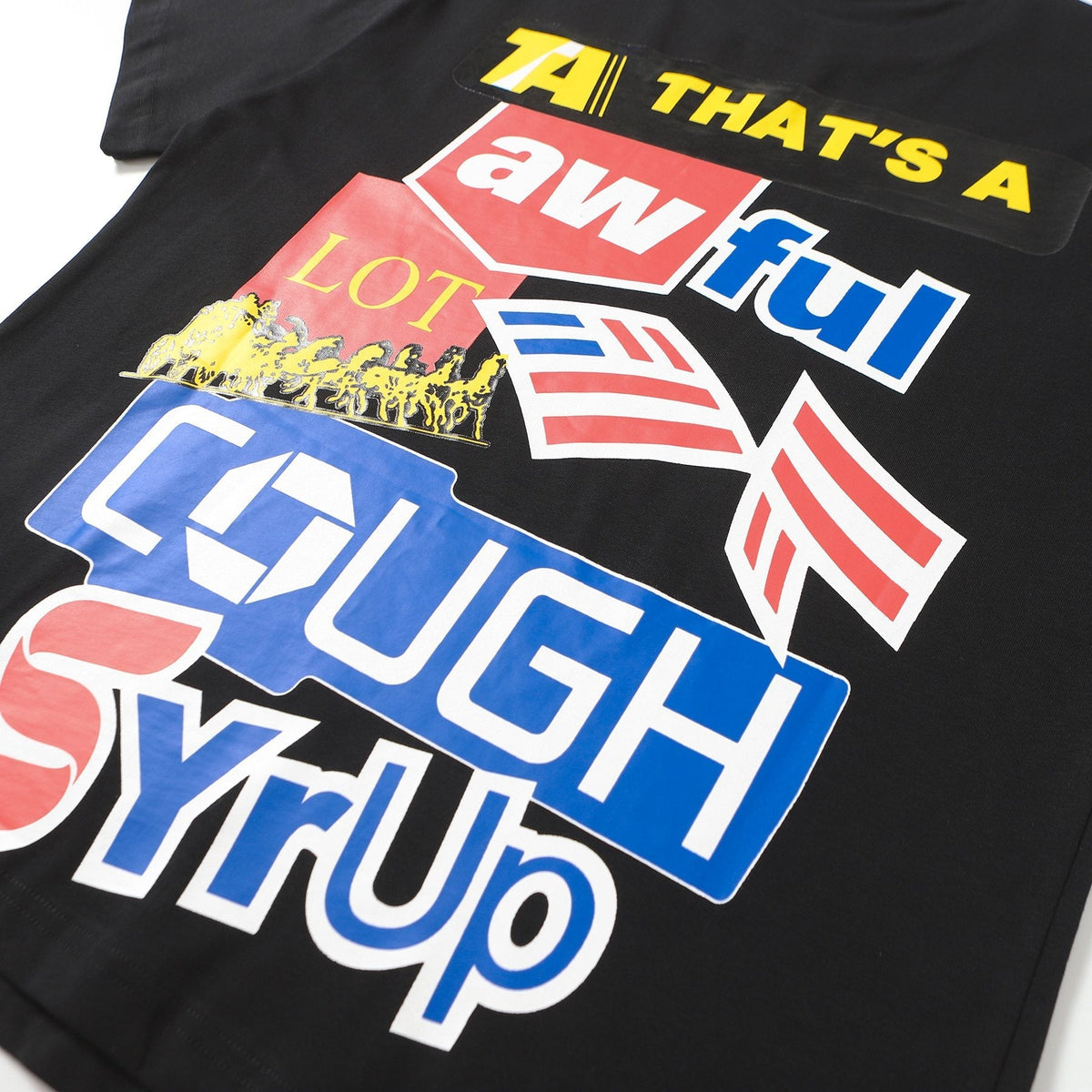 THAT'S A AWFUL LOT OF COUGH SYRUP Front & Back Graphic Short-Sleeve T-Shirt