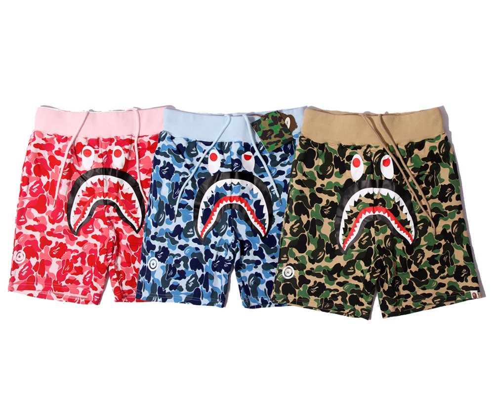 BAPE WGM Camouflage Graphic Shorts