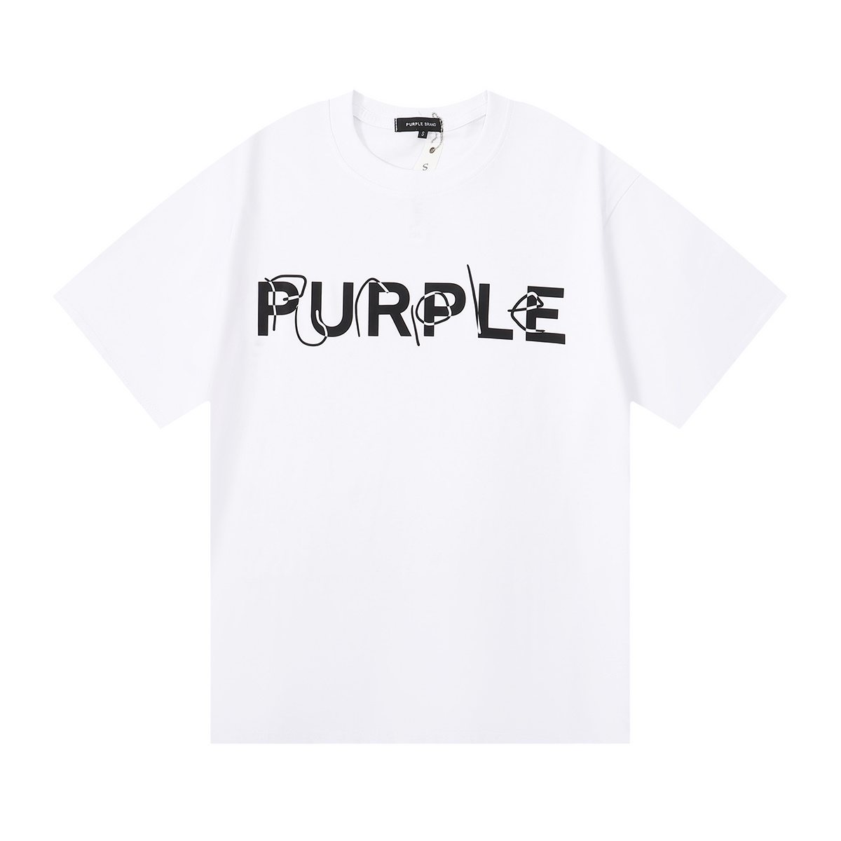 Purple Brand Wordmark Graphic Short-Sleeve T-Shirt