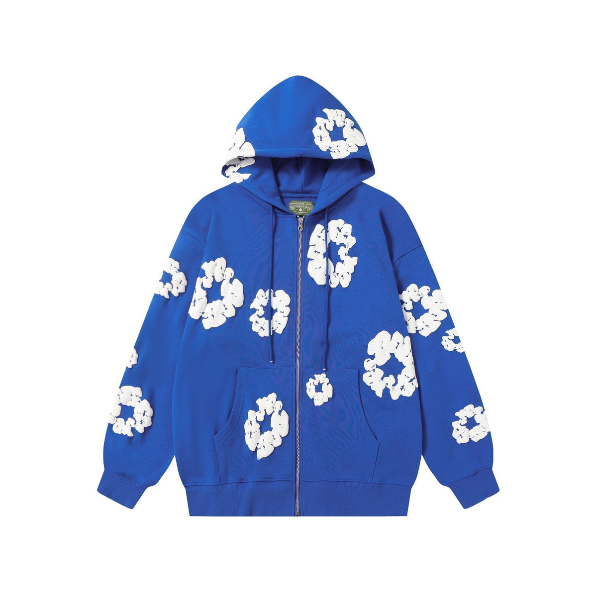 DENIM TEARS Floral Zip Hoodie