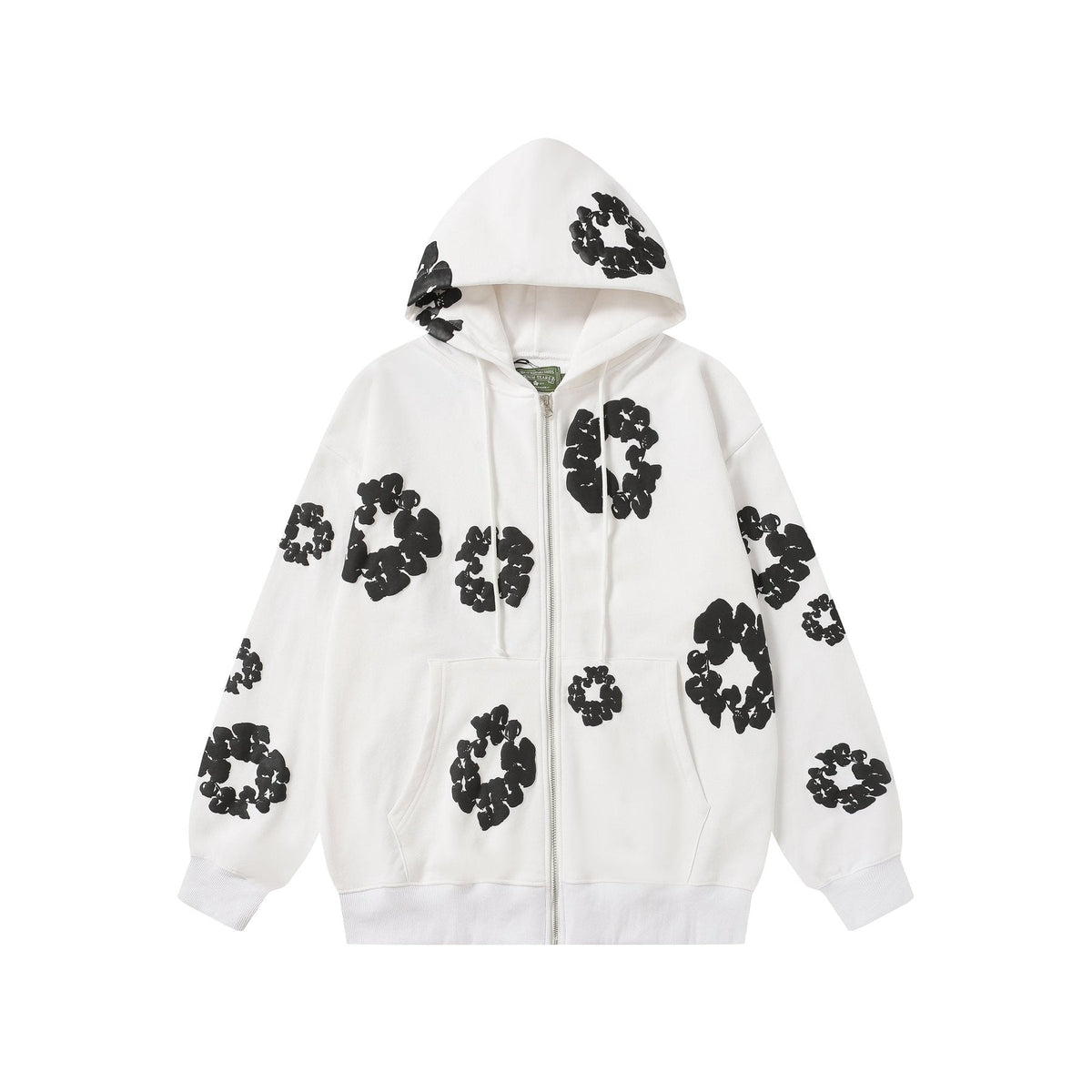 DENIM TEARS Floral Zip Hoodie