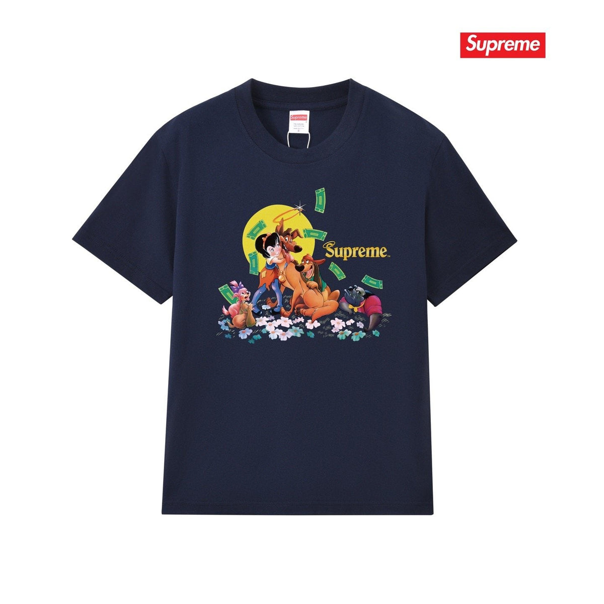 Supreme All Dogs Go To Heaven Dog Graphic T-Shirt
