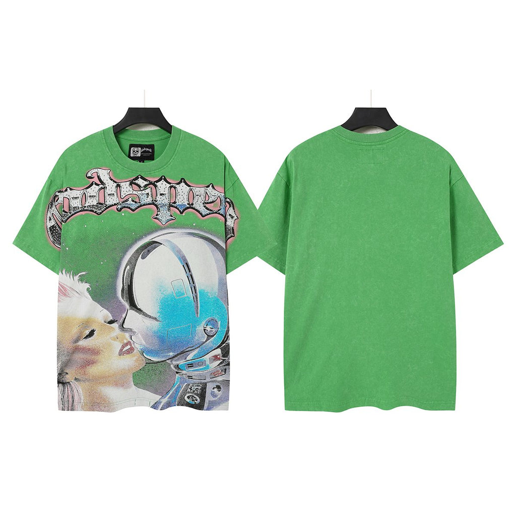 Godspeed Astronaut Face Graphic T-Shirt