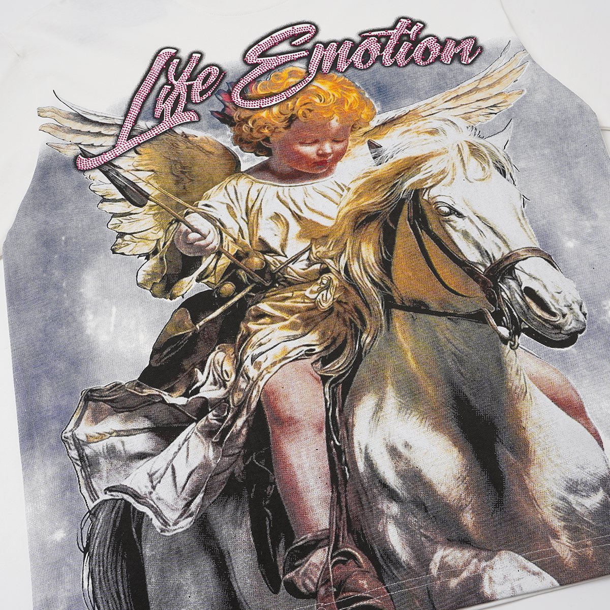 MIXED EMOTION Angel Horse Graphic T-Shirt