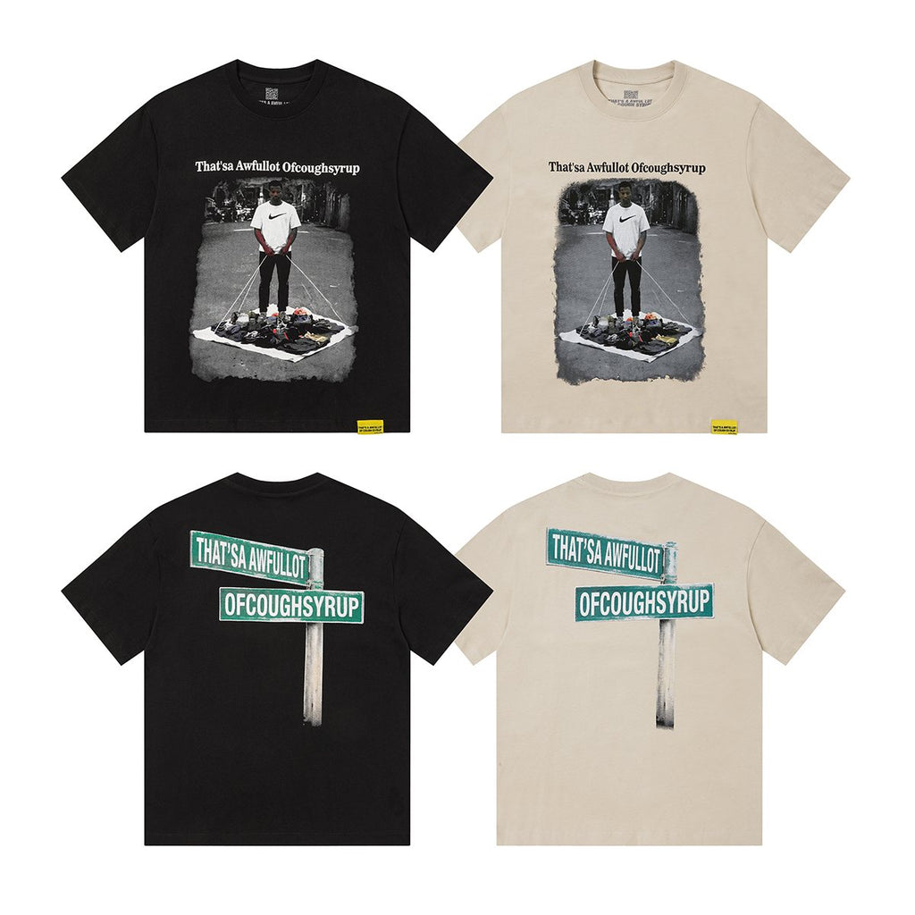 THAT'S A AWFUL LOT OF COUGH SYRUP Short-Sleeve Graphic T-Shirt