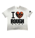 Rough Play Skull Heart Washed Graphic T-Shirt