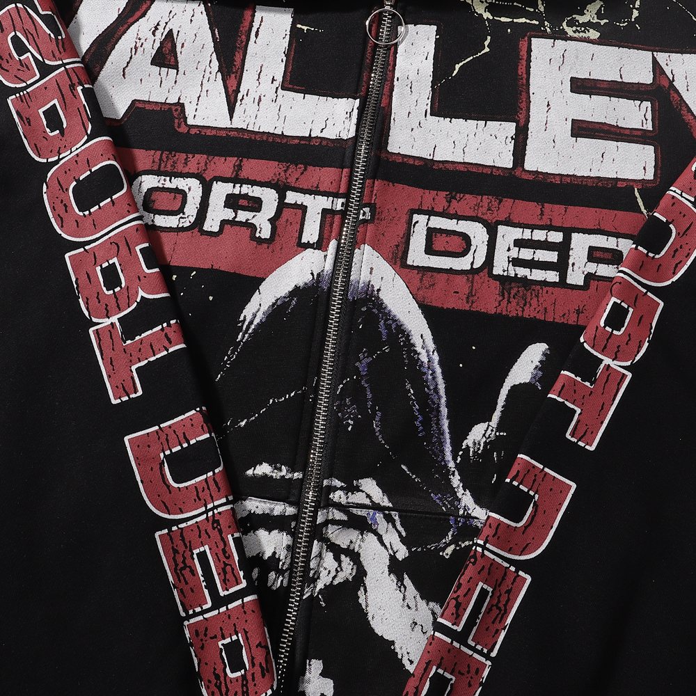 VALE USA Sport Dept Chess Graphic Zip Hoodie