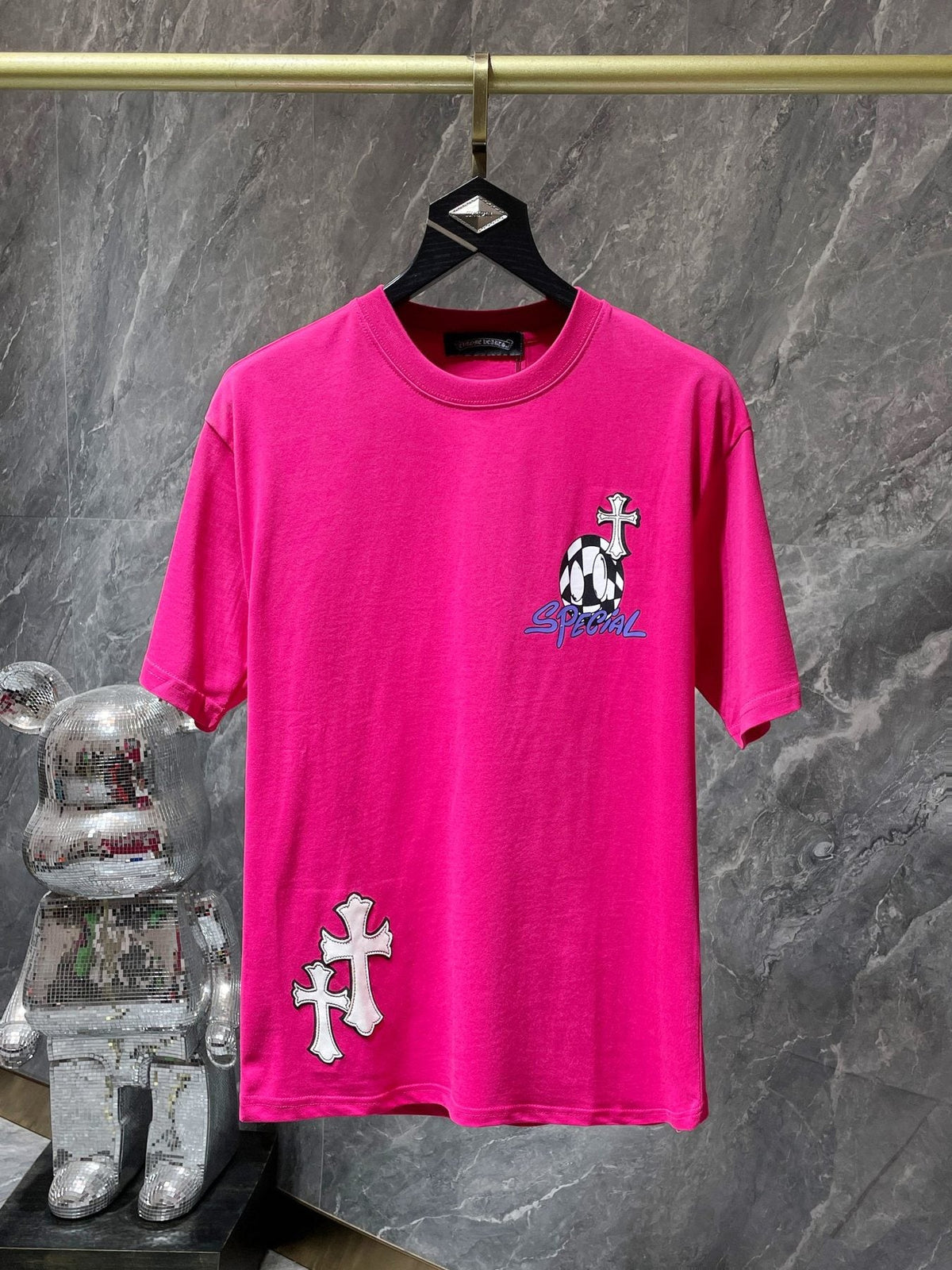 Chrome Hearts Cross & Barbed-Wire Graphic T-Shirt
