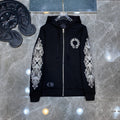 Chrome Hearts Horseshoe Graphic Zip Hoodie