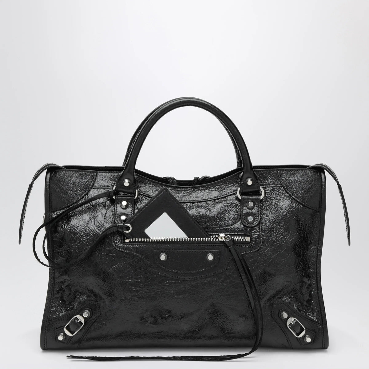 Balenciaga - Le City Medium bag in Arena lambskin leather black