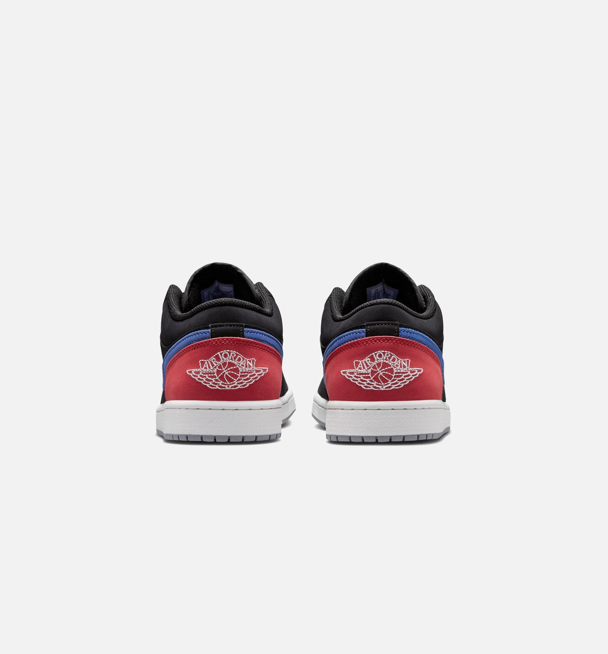 Air Jordan 1 Low Men's Lifestyle Sneakers - Black/White/True Blue/Red