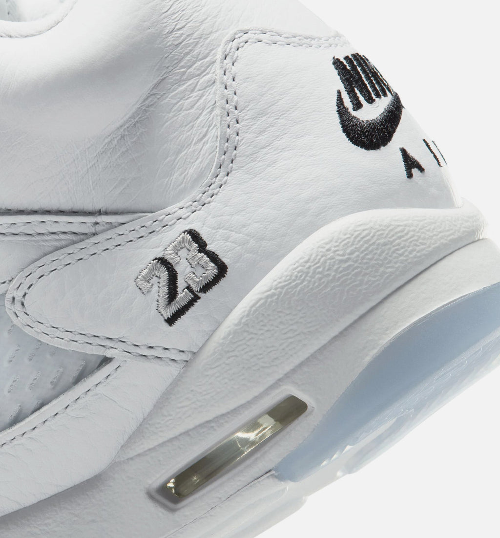 Air Jordan 5 Retro OG White Metallic Big Kids' Lifestyle Shoes - White/Black/Metallic Silver