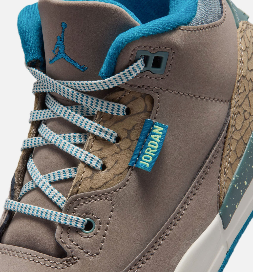 Air Jordan 3 Retro “Olive Grey” Little Kids' Lifestyle Shoes (PS)