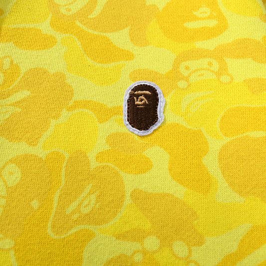 BAPE Yellow Camo Shark Zip Hoodie