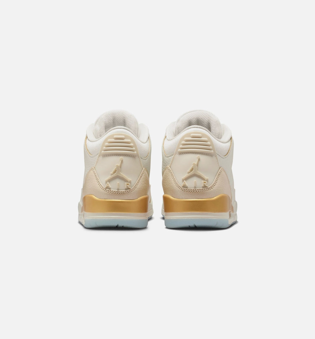 Women's Air Jordan 3 Retro Sail and Pale Ivory