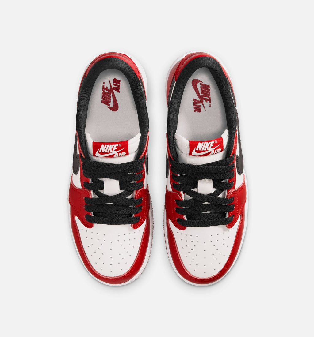 Air Jordan 1 Retro Low OG Grade School Lifestyle Shoe - Varsity Red/Black/Summit White