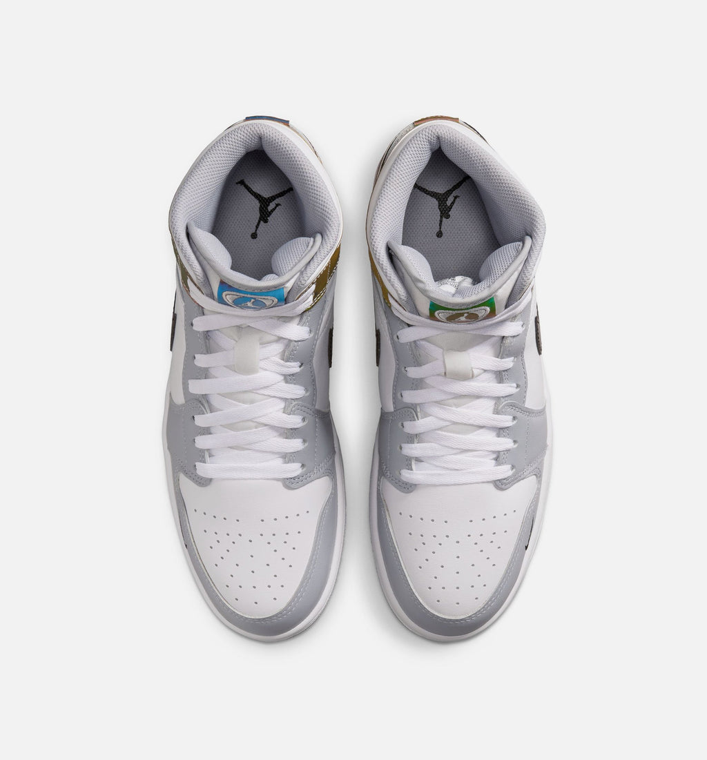 Air Jordan 1 Mid SE – Men's Lifestyle Shoe in Black/White/Wolf Grey