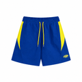 Syna world Blue Yellow Color Block Nylon Sport Shorts