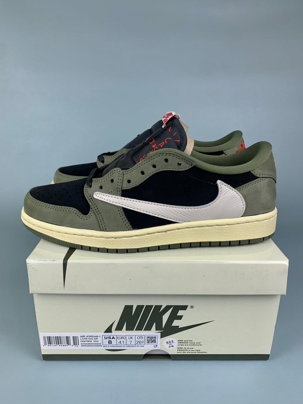 Air Jordan 1 Low TS Collaboration 7.0 Black/Green Unisex Sneakers DM7866-002