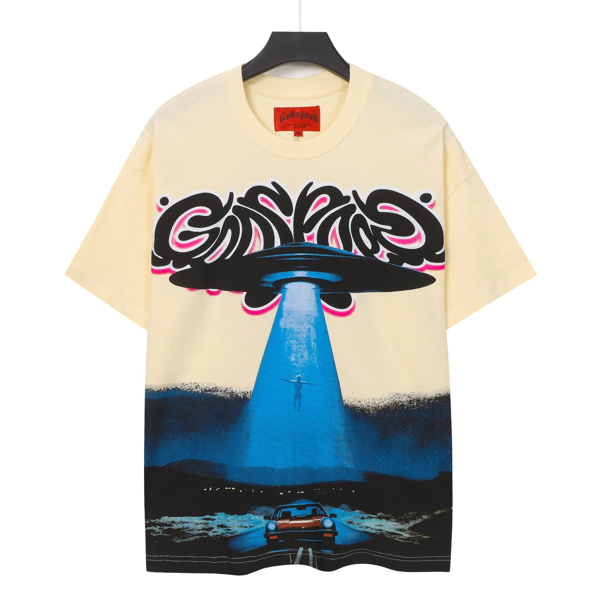 Godspeed UFO Car Graphic Short-Sleeve T-Shirt