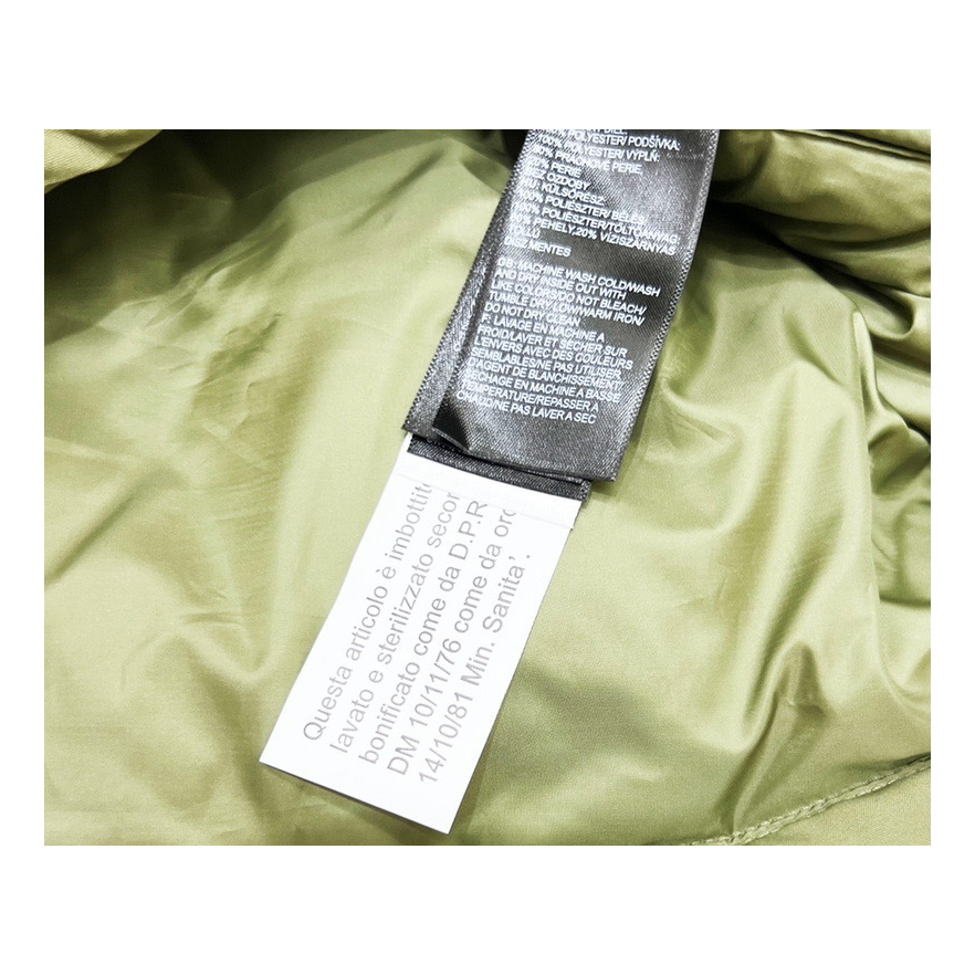 The North Face Fleece-Panel Stand-Collar Puffer Jacket in Olive