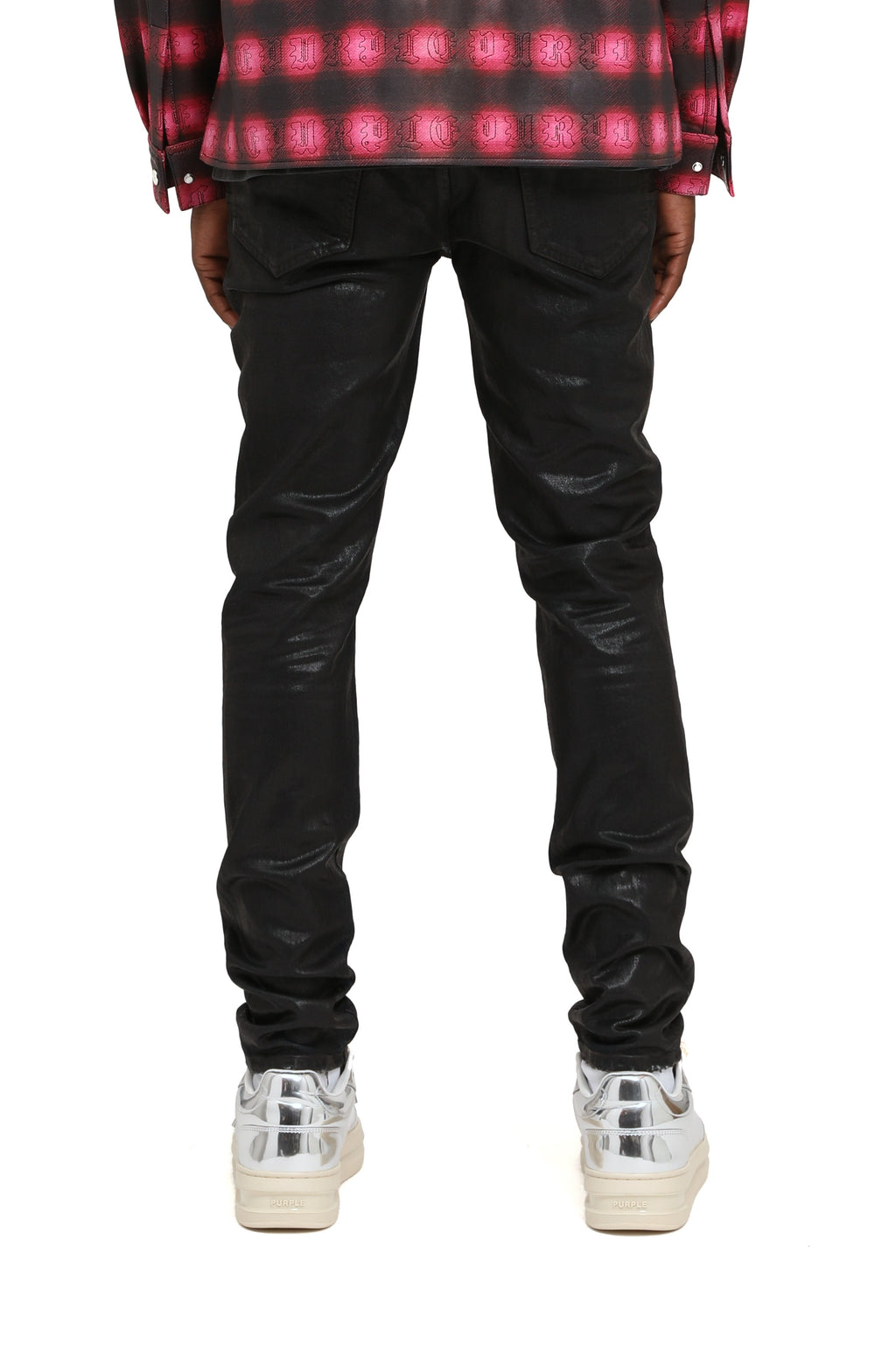 Purple Brand Skinny Coated Indigo Denim