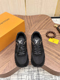 Louis Vuitton Black & Dark Gray Low-Top Sneakers - Chunky Treaded Sole