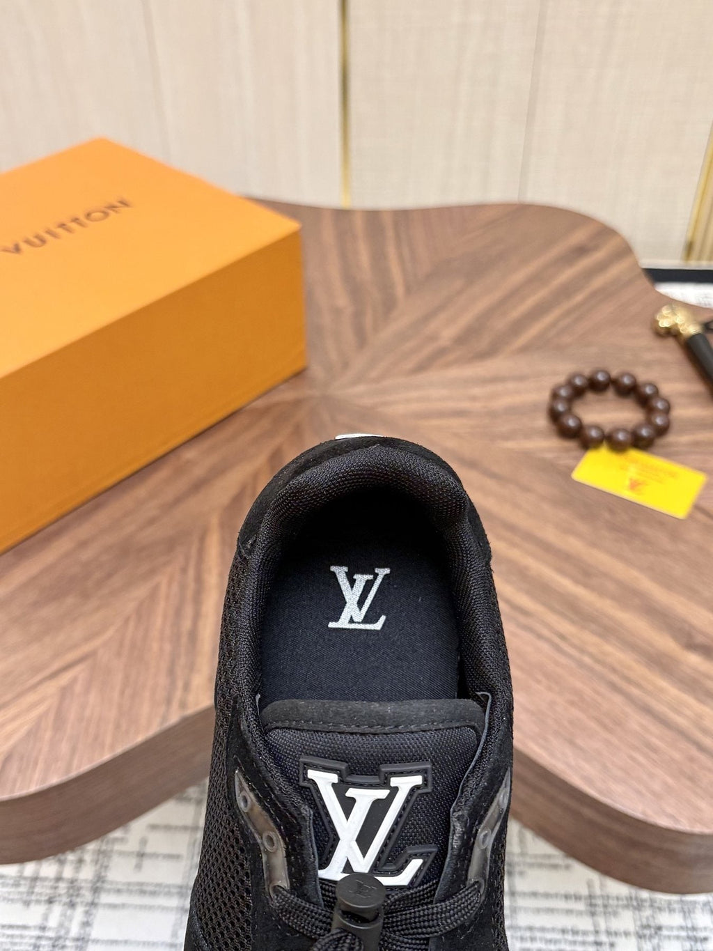 Louis Vuitton Black & Dark Gray Low-Top Sneakers - Chunky Treaded Sole