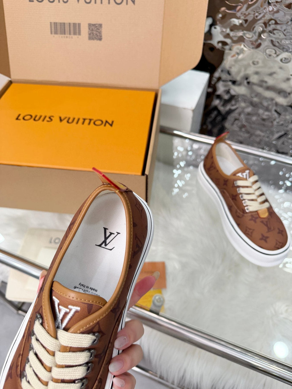 Louis Vuitton Brown Monogram Low-Top Sneakers