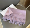 Chanel Fringed Logo Scarf