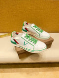 White Green Red Low-Top Sneakers
