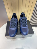 BOSS Navy Blue Lace-Up Sneakers
