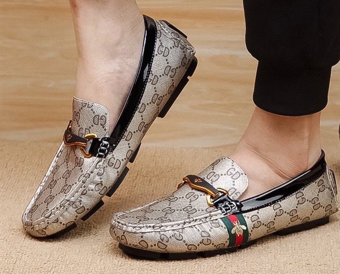 Gucci Patterned Driving Loafers