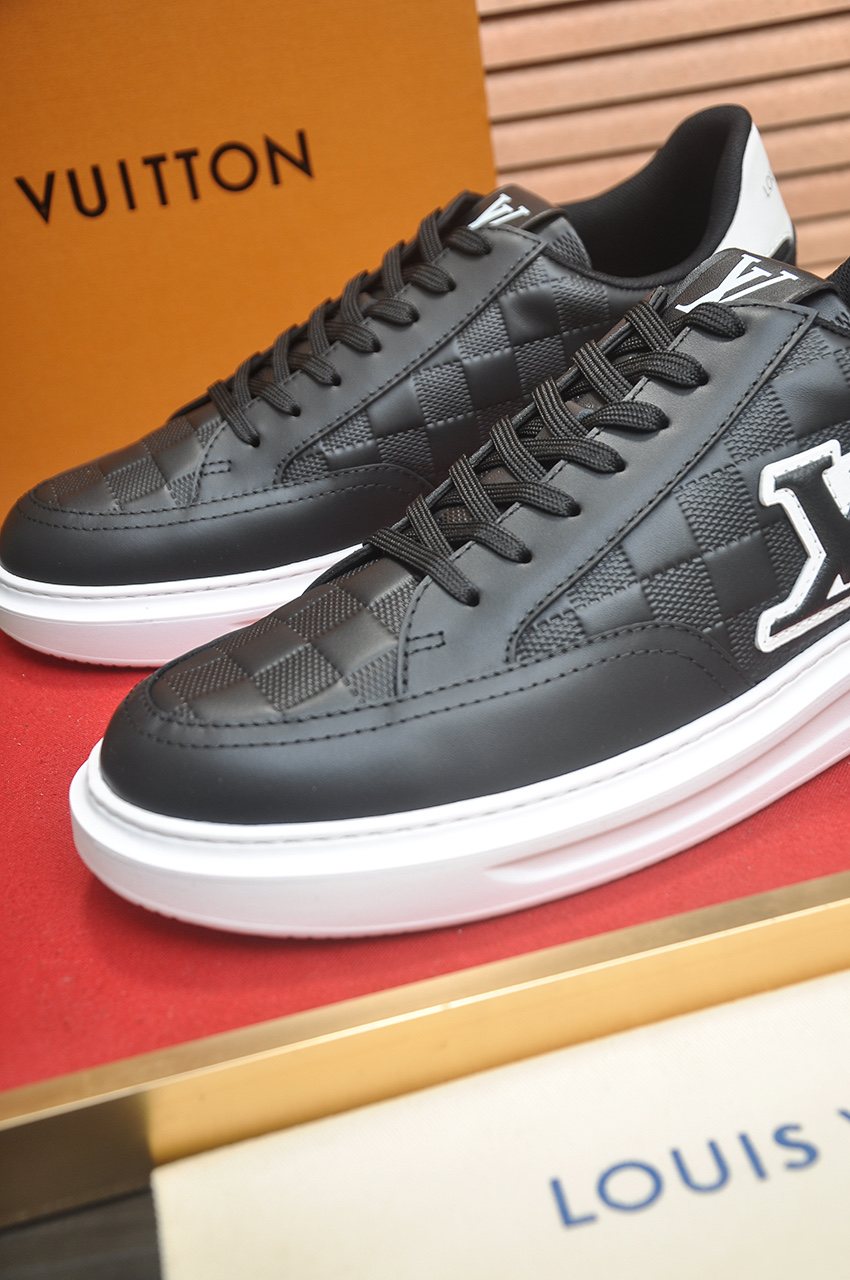 Louis Vuitton Black Low-Top Sneakers